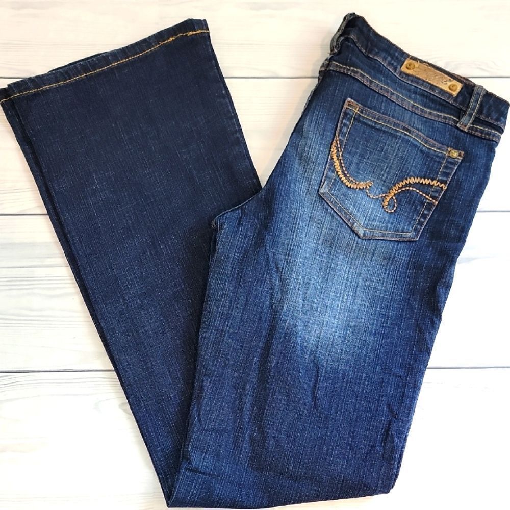 South Pole Darkwash Blue Denim Bootcut Jeans Womens Size 9